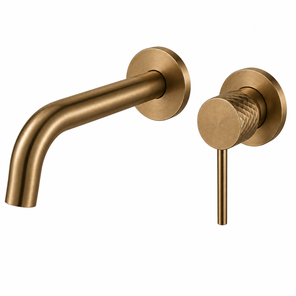 Aurora Spout & Mixer Set - Brushed Rose Gold