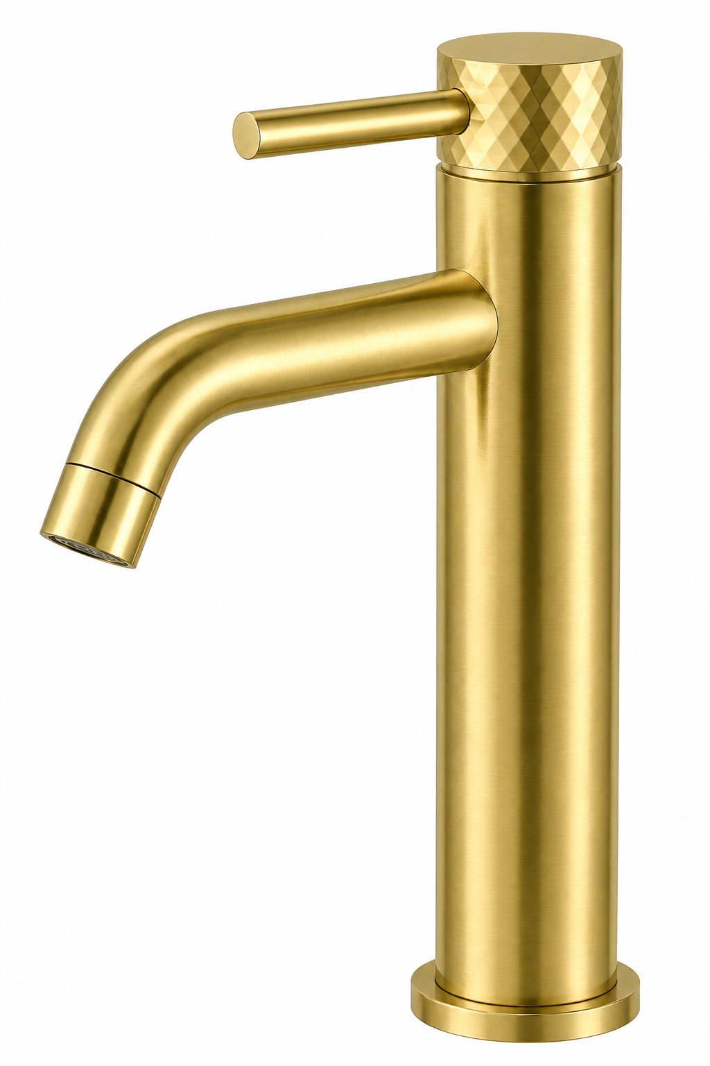 Aurora Tall Basin Mixer - Brushed Gold