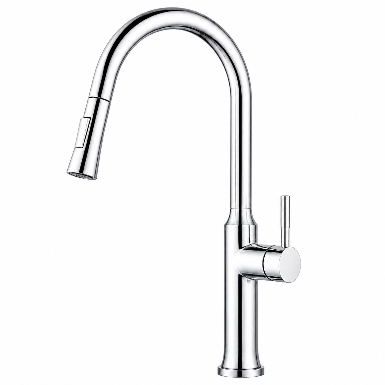 Halo Gooseneck Pullout Mixer - Chrome