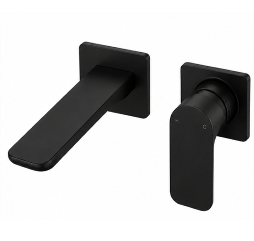 Horizon Spout & Mixer Set - Matt Black
