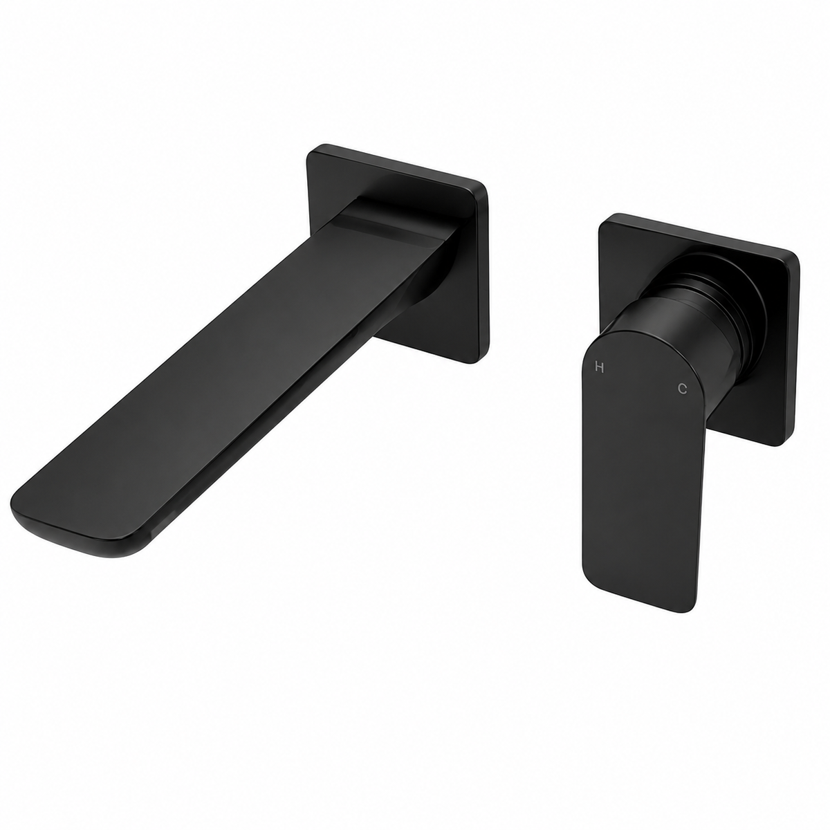 Horizon Spout & Mixer Set - Matt Black
