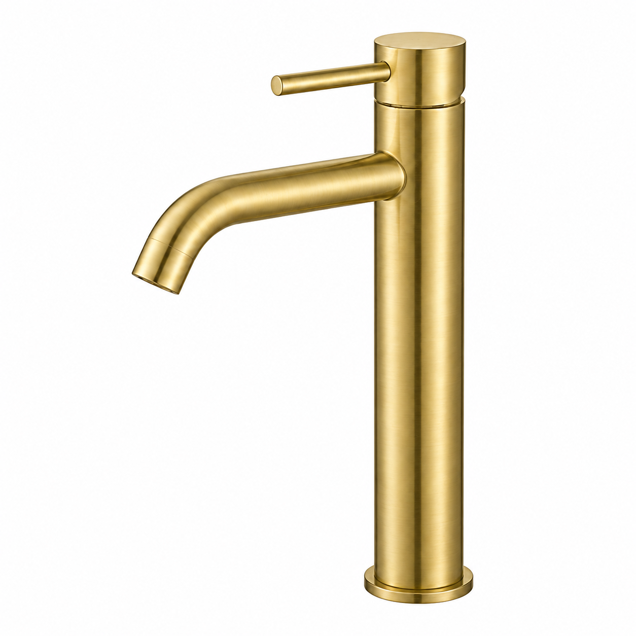 Orion Tall Basin Mixer - Brushed Gold