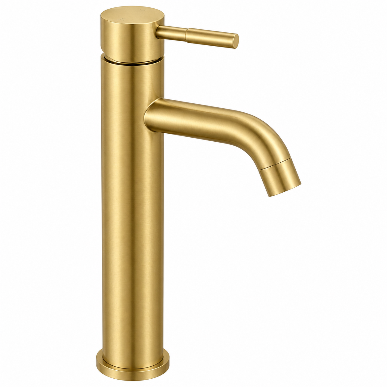 Orion Tall Basin Mixer - Brushed Gold