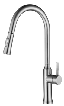 Halo Gooseneck Pullout Mixer - Chrome