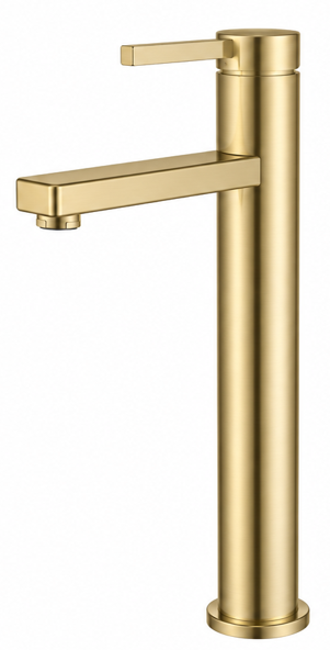 Verve Tall Basin Mixer - Brushed Gold