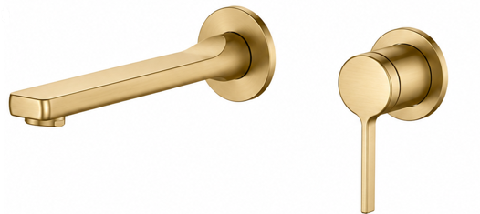 Verve Spout & Mixer set - Brushed Gold