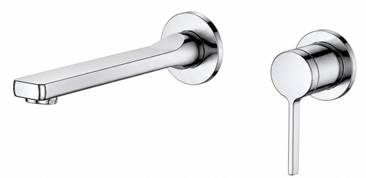Verve Spout & Mixer set - Chrome