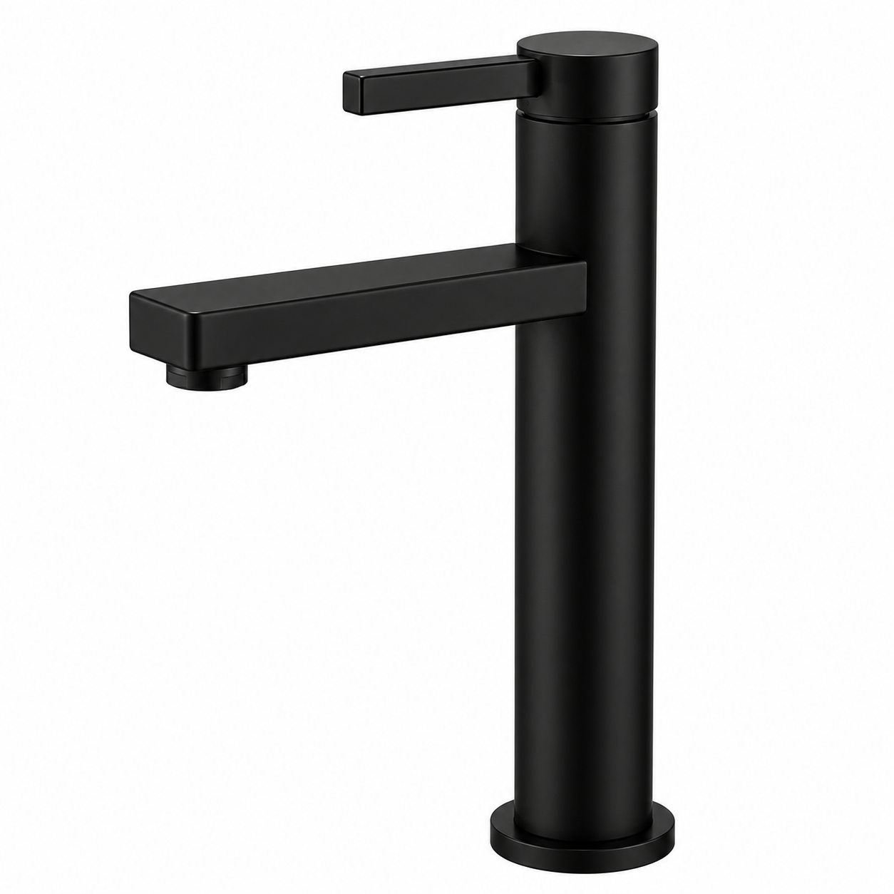 Verve Tall Basin Mixer - Matt Black